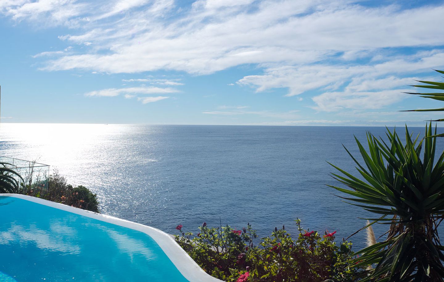 Holman House  View of infinity pool above a cliff looking out to the ocean at a cliff house at Dover Heights Sydney designed by Durbach Block Jaggers Architects